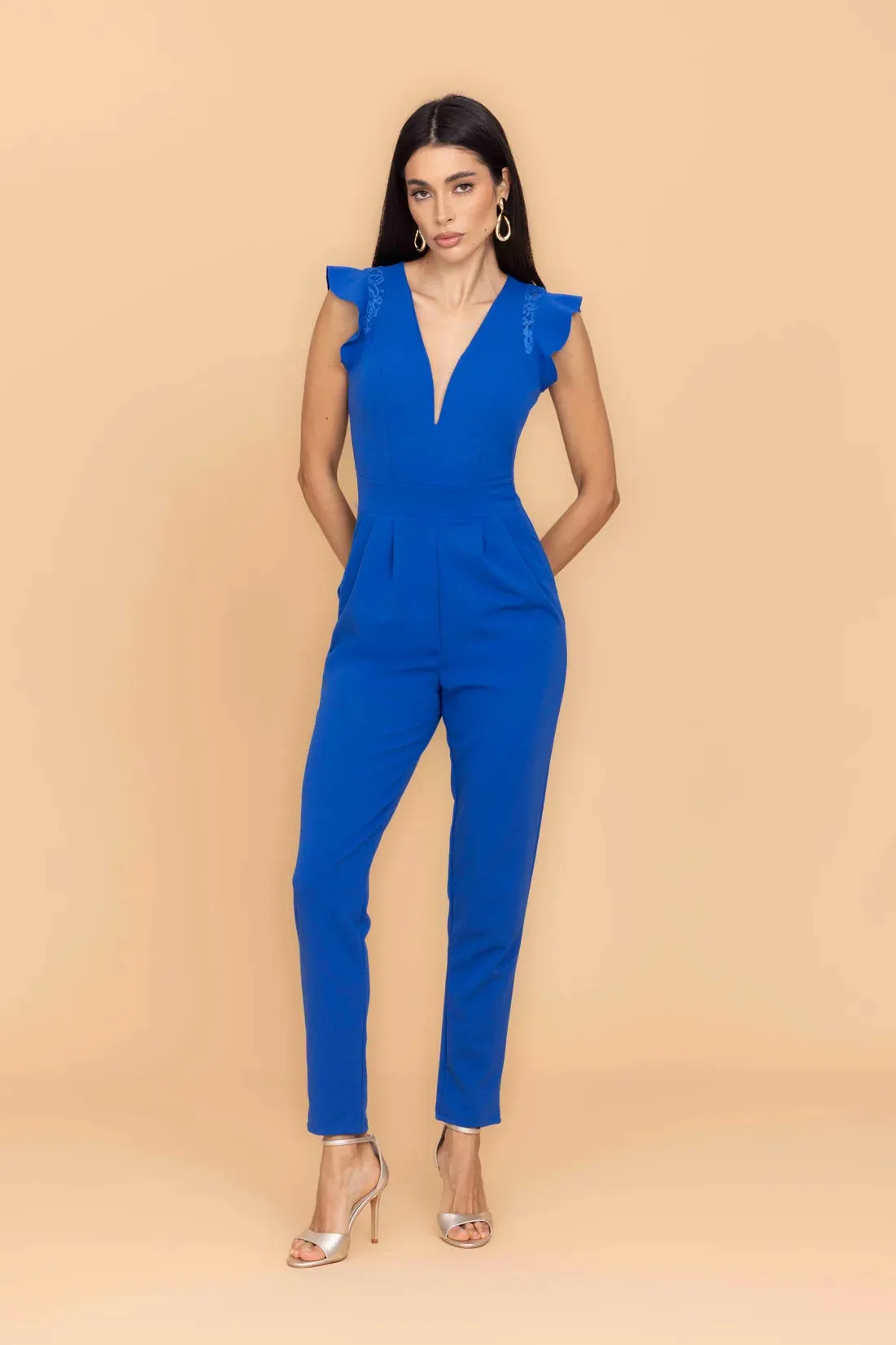 SCARLETT Electric Blue Jumpsuit sold by WalG