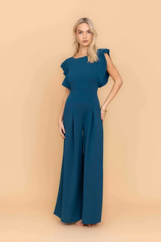 FRANCESCA Dark Teal Jumpsuit made by WalG