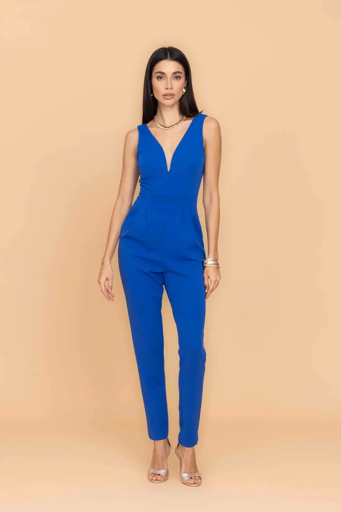 OLIVIA Electric Blue Jumpsuit sold by WalG