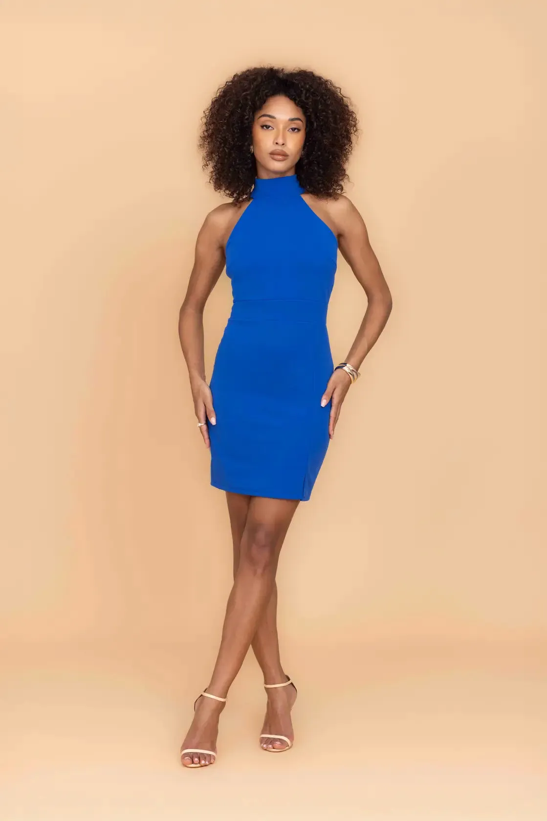 JULIETTE Electric Blue Mini Dress sold by WalG