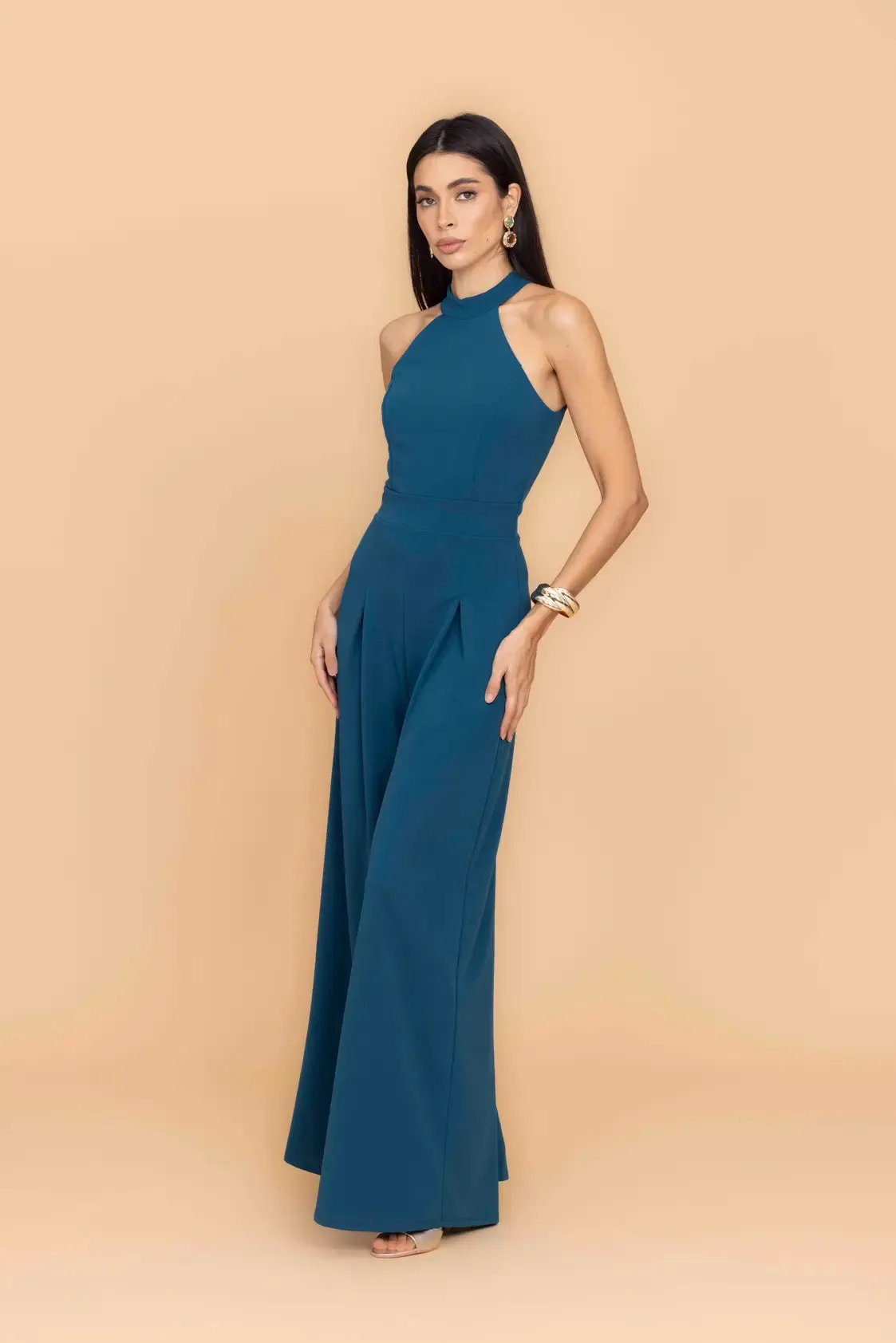LEILA Dark Teal Jumpsuit sold by WalG product image thumbnail 3