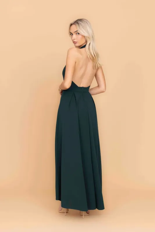 YANNY Forest Green Maxi Dress made by WalG