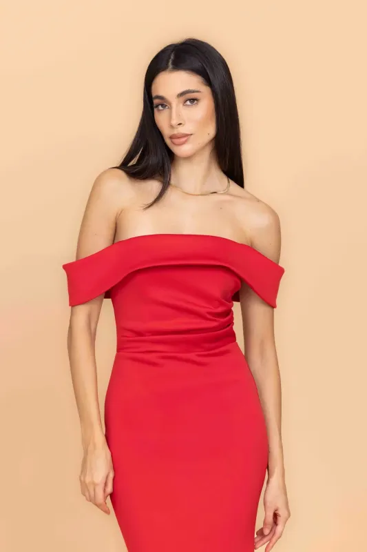 ALEX Red Maxi Dress made by WalG