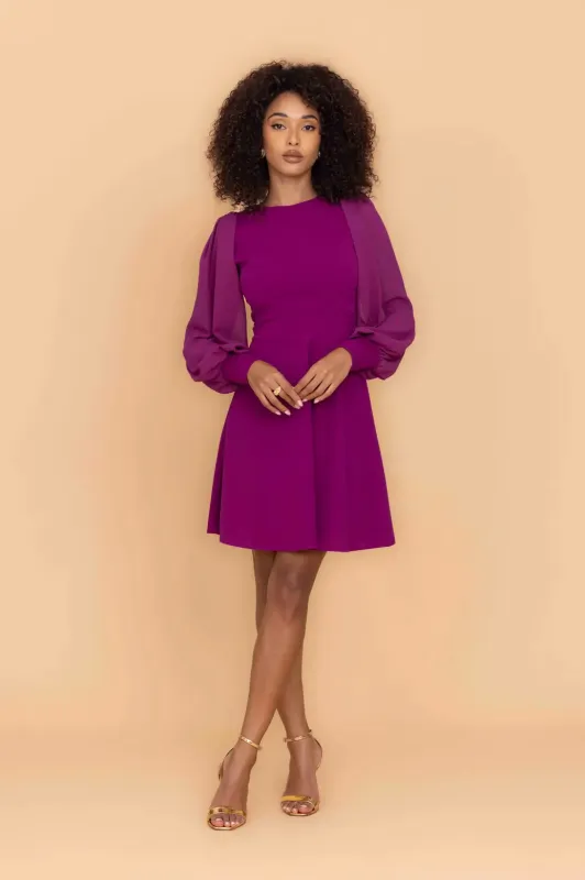 KAT Plum Mini Dress made by WalG