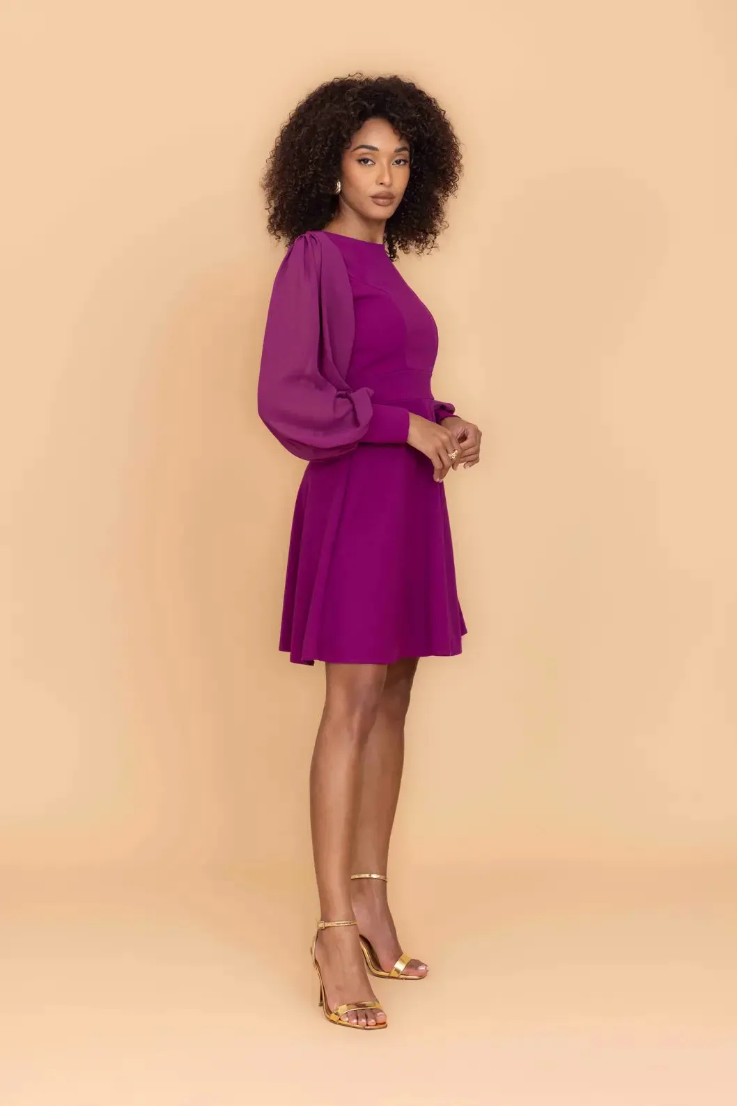 KAT Plum Mini Dress sold by WalG product image thumbnail 2