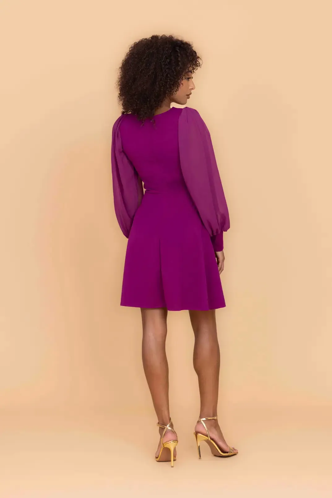 KAT Plum Mini Dress sold by WalG product image thumbnail 3