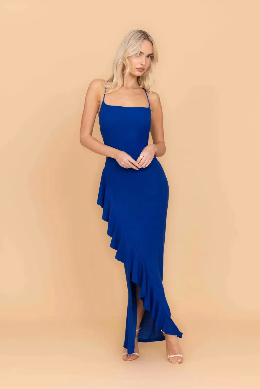 GRACE Electric Blue Glitter Maxi Dress sold by WalG product image thumbnail 2