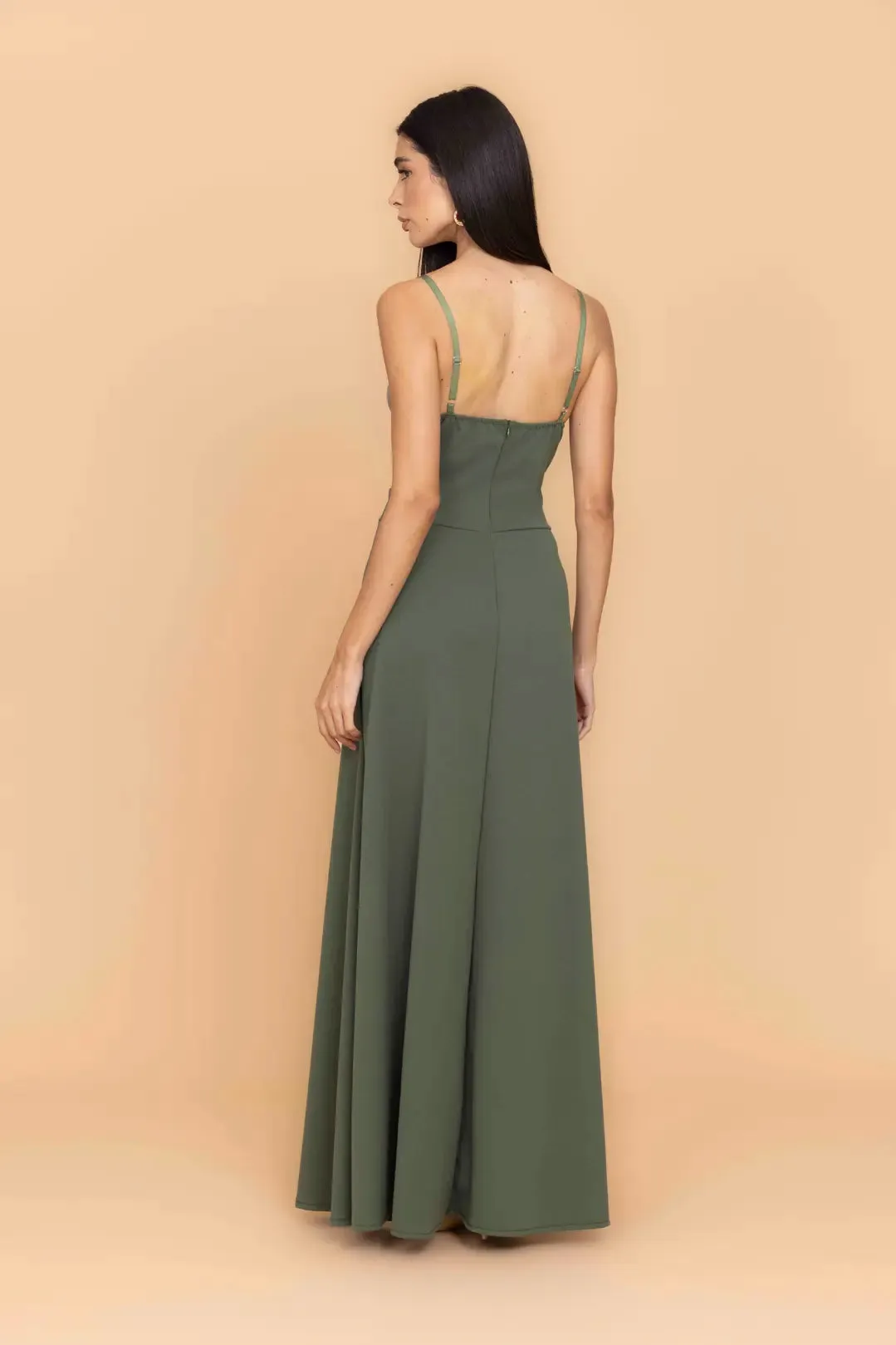 ANNIE Dark Khaki Maxi Dress sold by WalG product image thumbnail 3