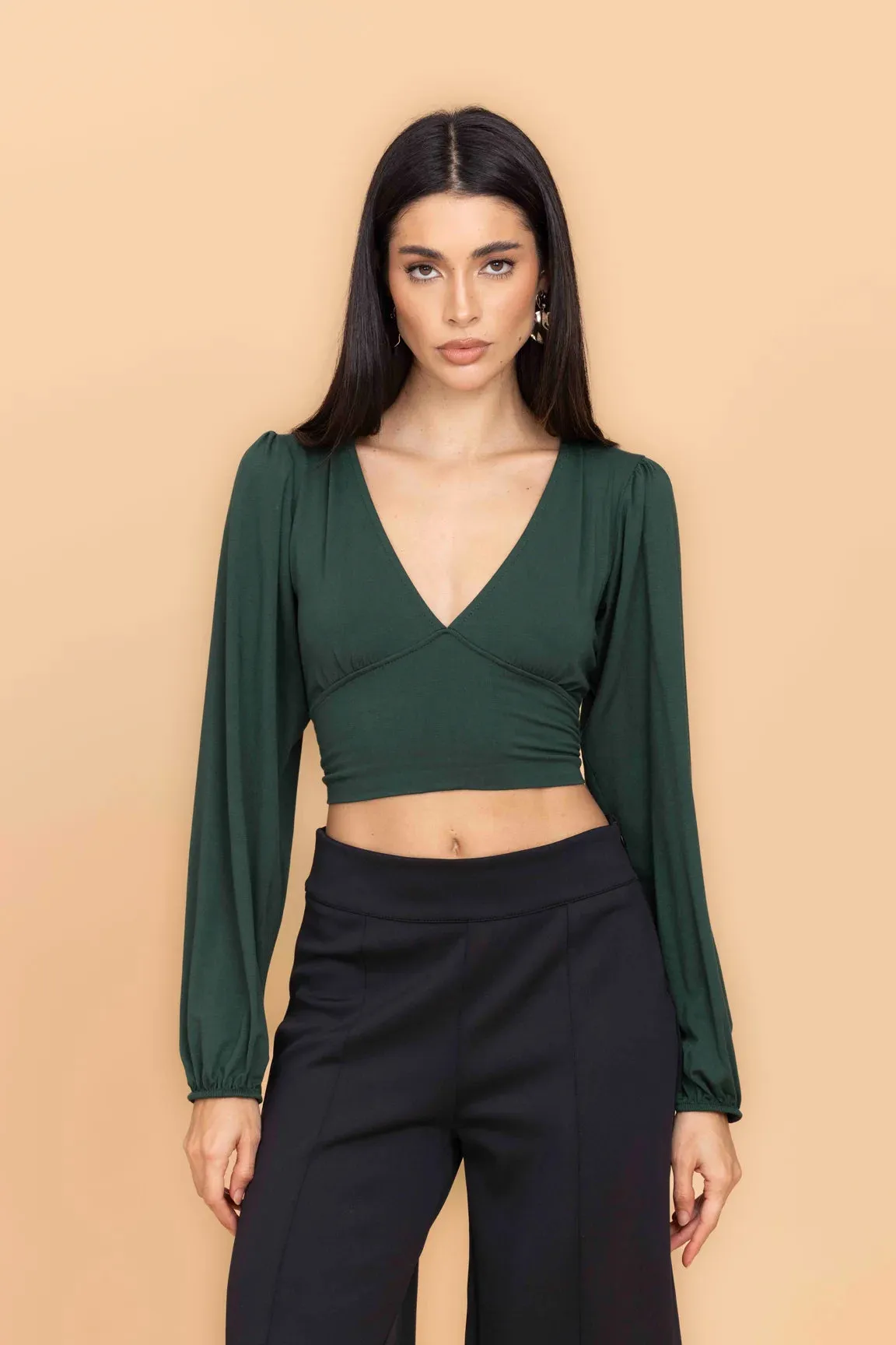 CRISSY Forest Green Top sold by WalG