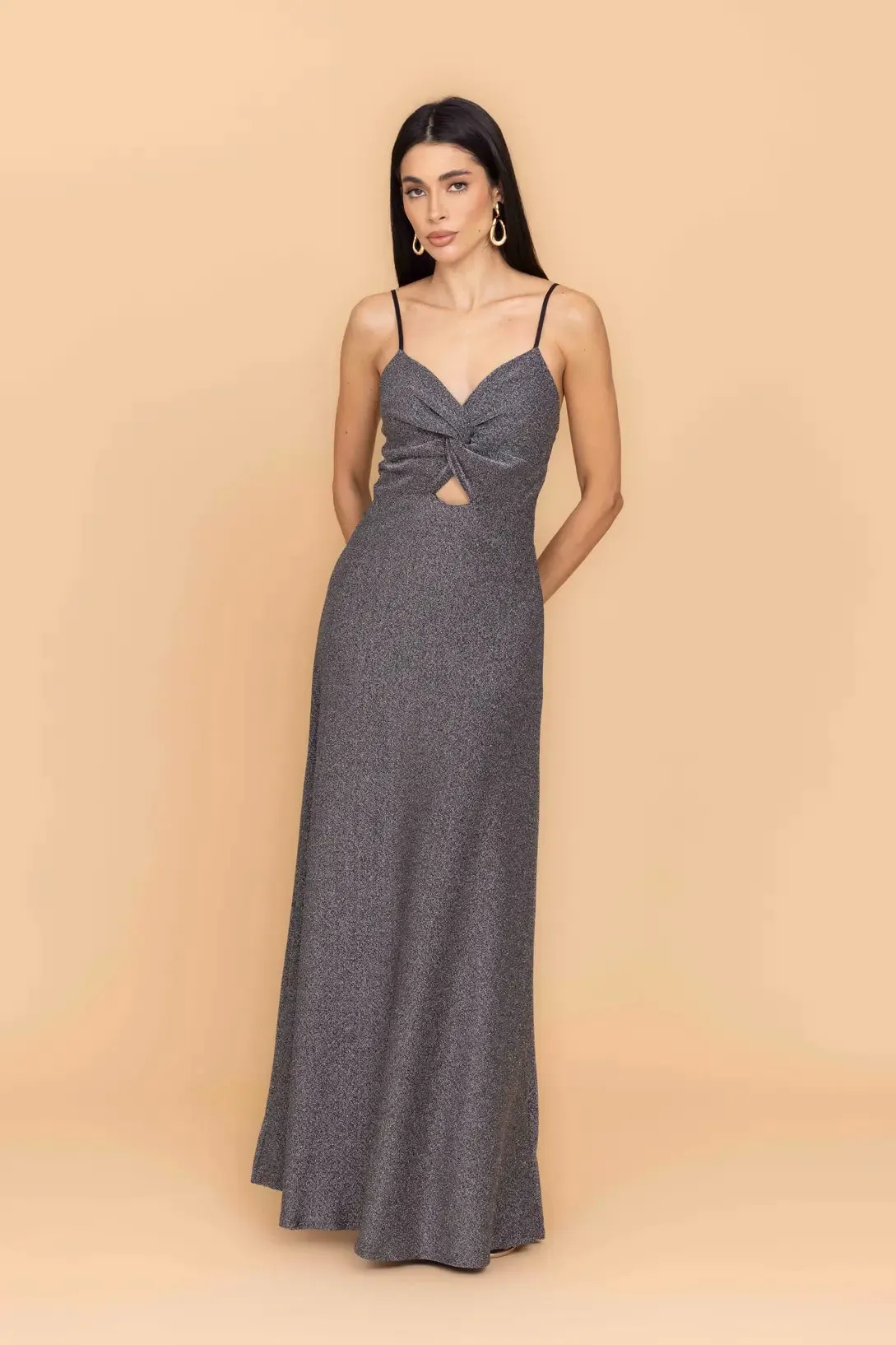 AMELIA Silver Maxi Dress sold by WalG product image thumbnail 2