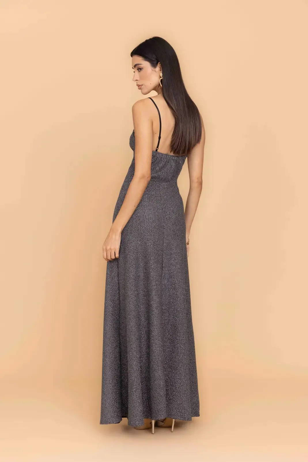 AMELIA Silver Maxi Dress sold by WalG product image thumbnail 4