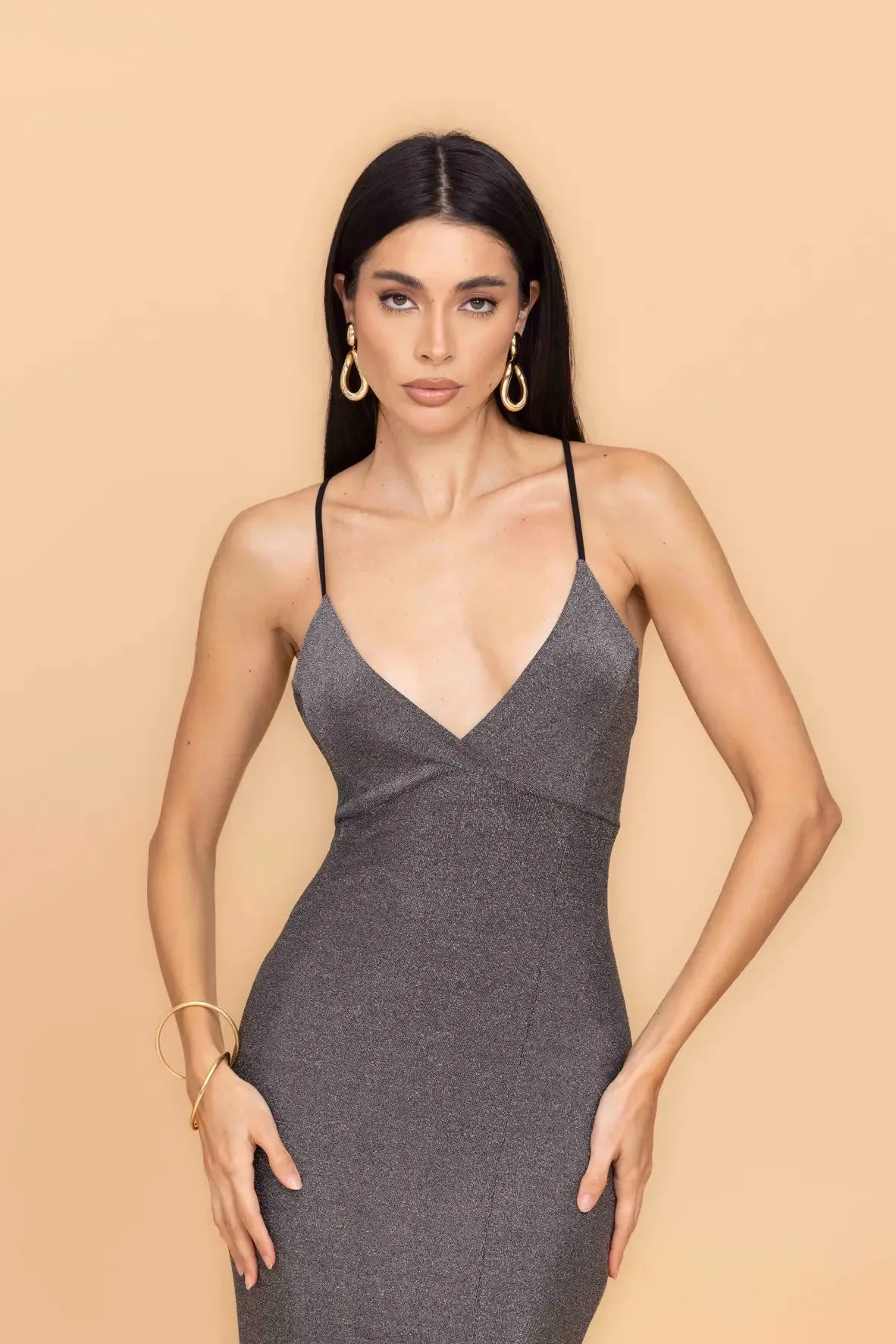 ARGENTINE Silver Maxi Dress sold by WalG product image thumbnail 3