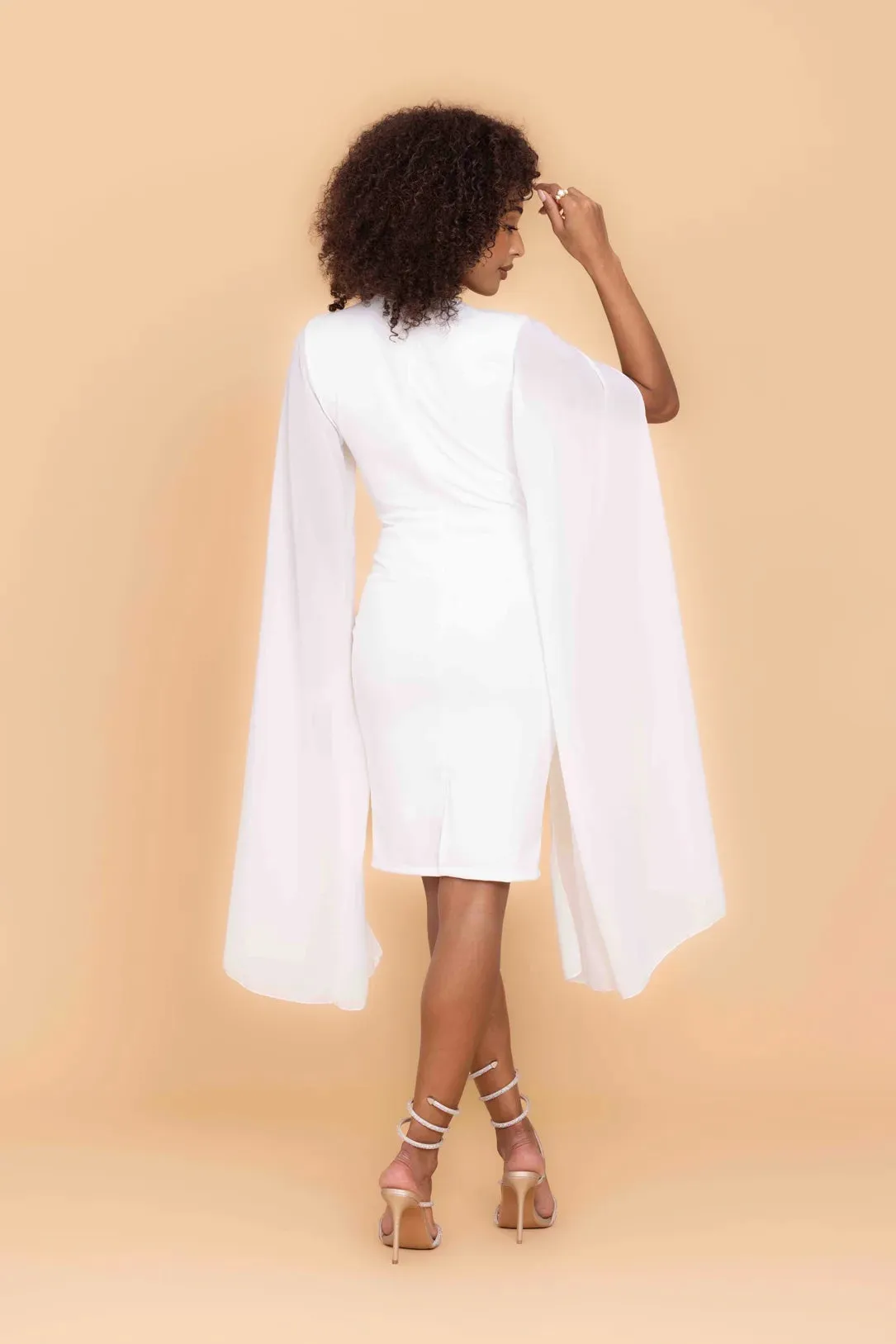 HOLLY White Midi Dress sold by WalG product image thumbnail 3