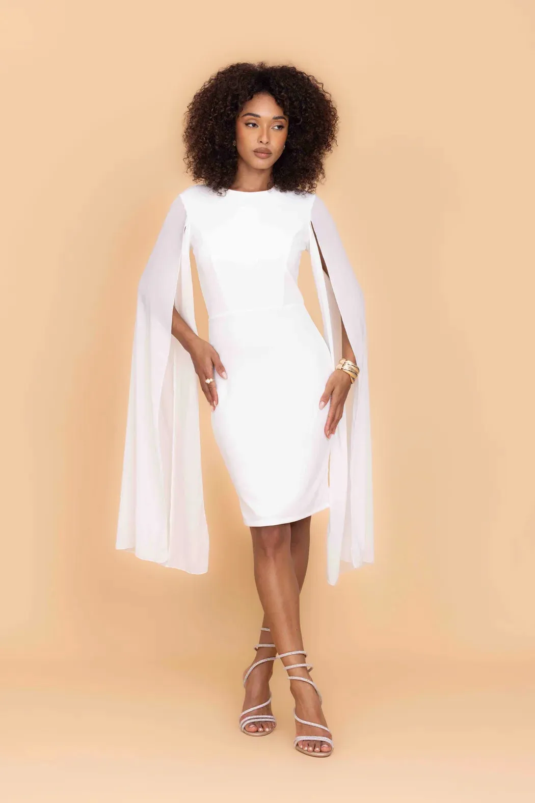 HOLLY White Midi Dress sold by WalG