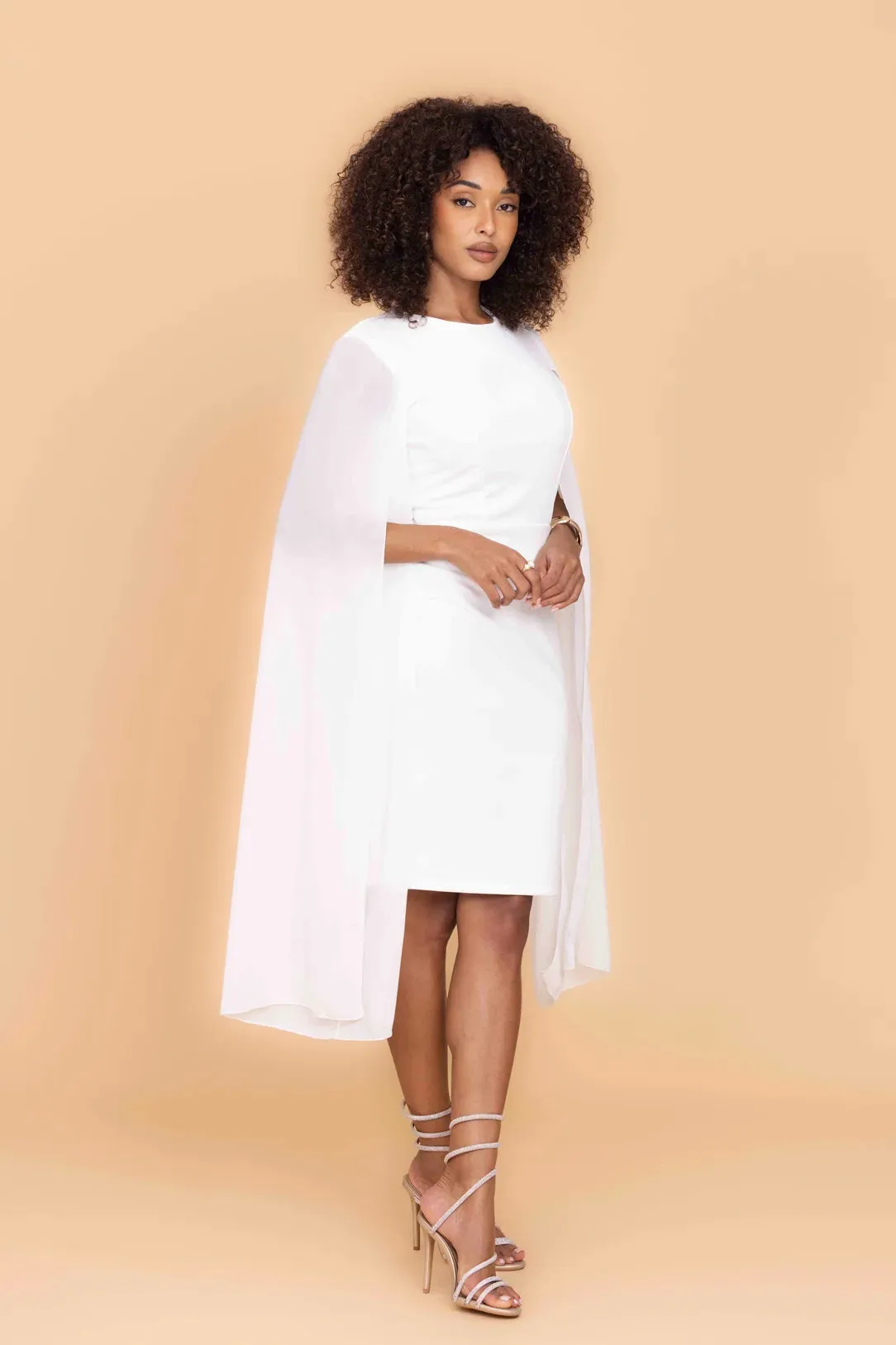 HOLLY White Midi Dress sold by WalG product image thumbnail 2