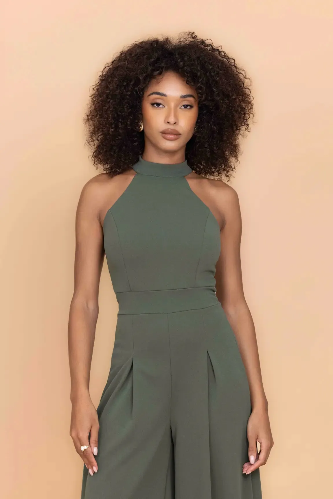 LEILA Dark Khaki Jumpsuit sold by WalG product image thumbnail 2