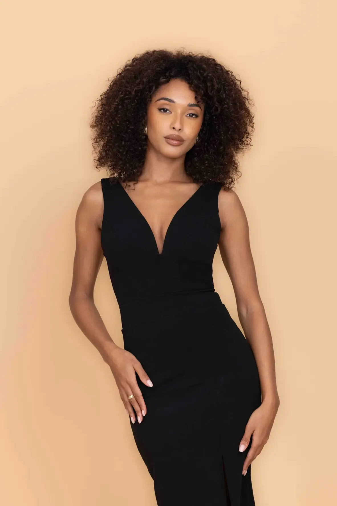 ELOISE Black Midi Dress sold by WalG product image thumbnail 4