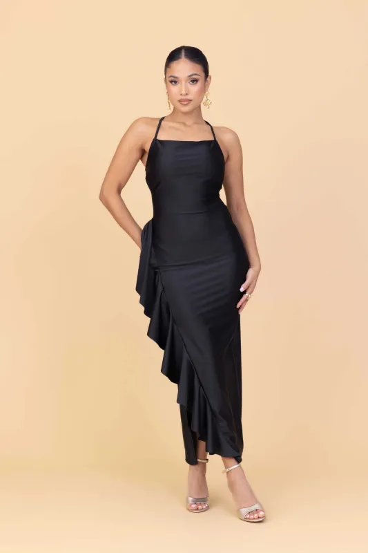 GRACE Black Maxi Dress Petite made by WalG