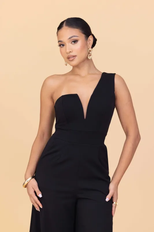 FLEUR Black Jumpsuit Petite made by WalG