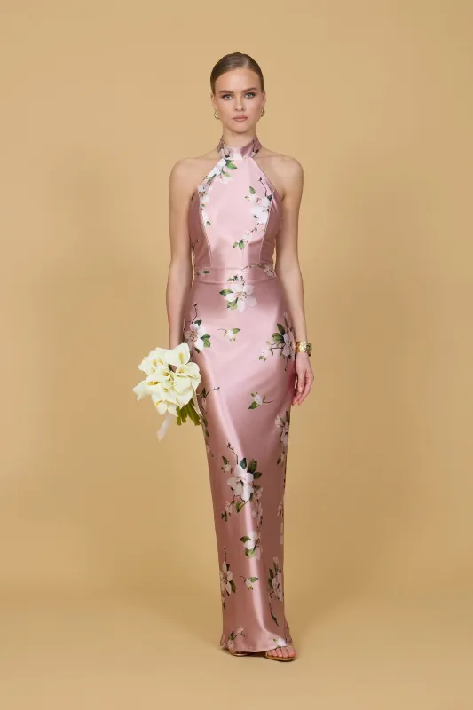 ABIGAIL Dark Pink Orchid Maxi Dress made by WalG