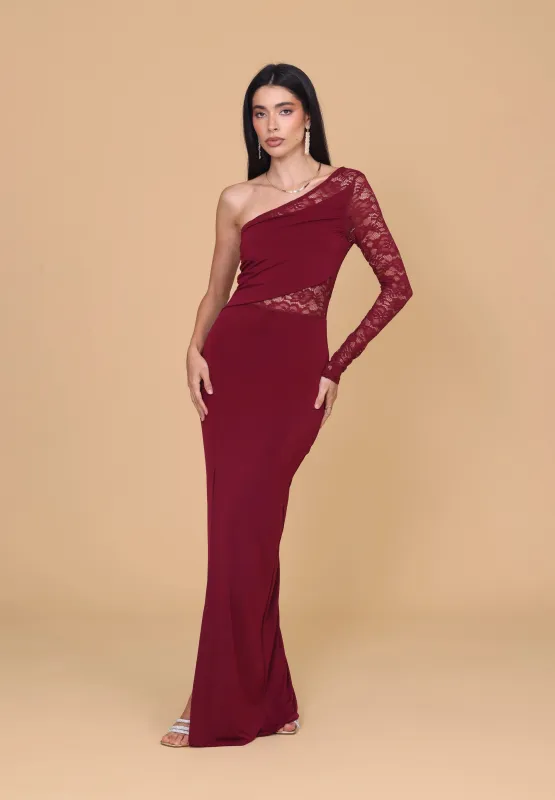 LARINA Wine Maxi Dress made by WalG