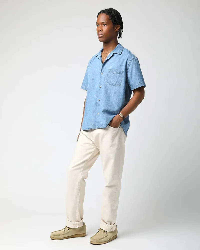 WASHED DENIM INDIGO SHORT SLEEVE sold by Hobbyism product image thumbnail 2