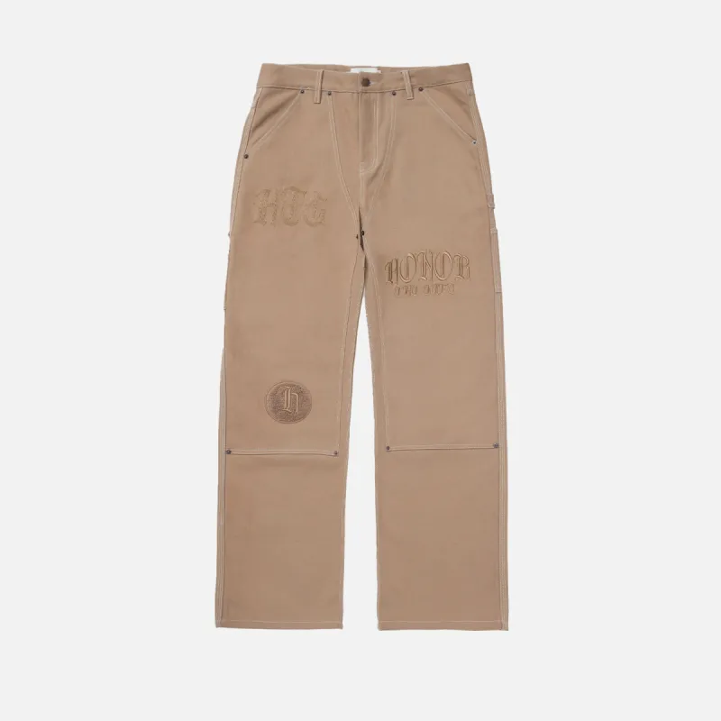 SCRIPT CARPENTER PANT LIGHT BROWN sold by Hobbyism