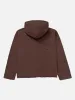 SCRIPT EMBROIDERED HOODIE BROWN sold by Hobbyism