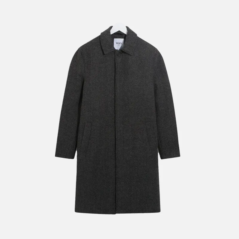 CHESTER COAT BLACK / GREY HERRINGBONE sold by Hobbyism