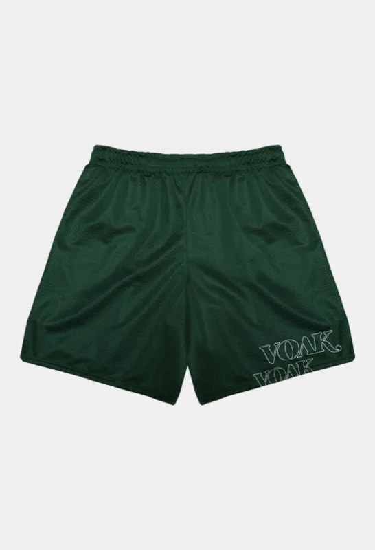 DOUBLE UP MESH SHORT FOREST GREEN sold by Hobbyism