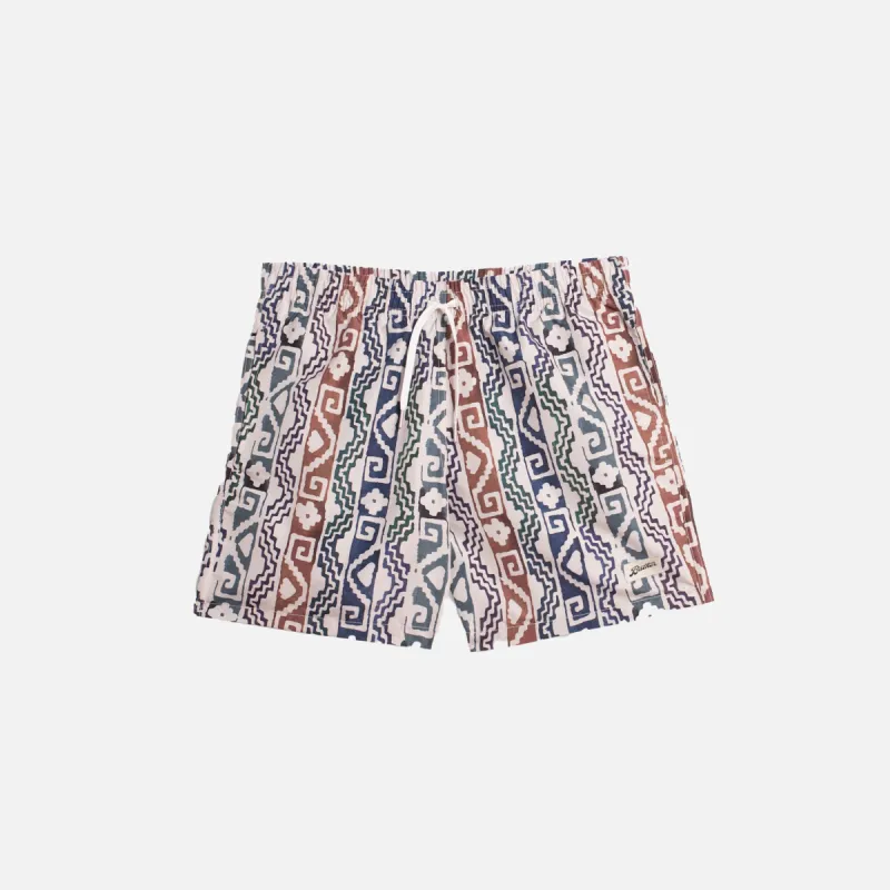 SWIM TRUNK IVORY GEO WAVE sold by Hobbyism