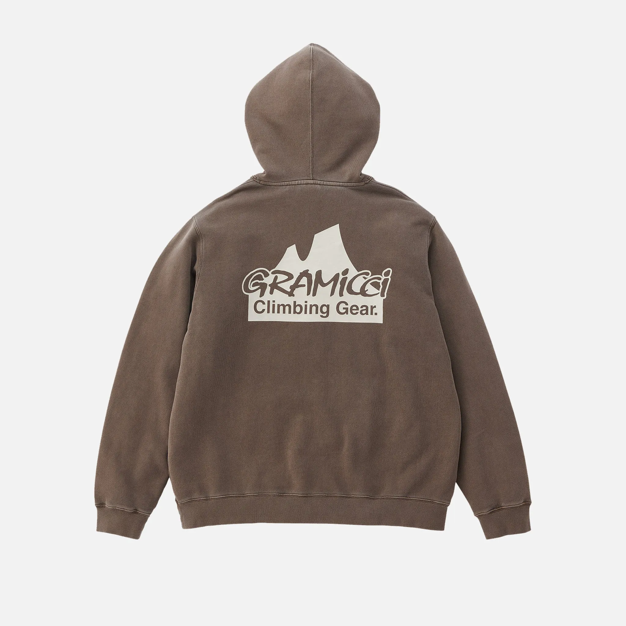 CLIMBING GEAR HOODED SWEATSHIRT BROWN PIGMENT sold by Hobbyism