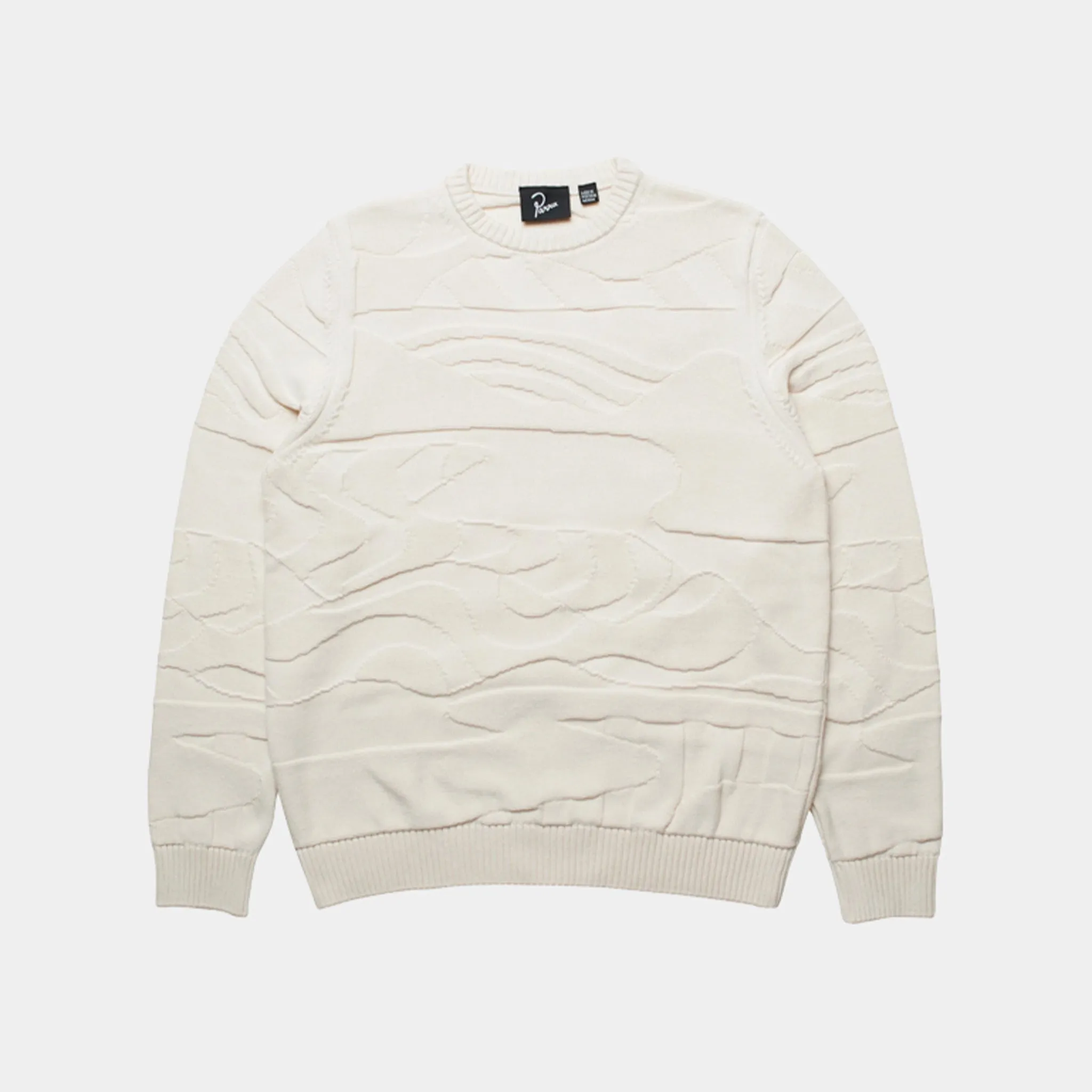 LANDSCAPED KNITTED PULLOVER OFF WHITE sold by Hobbyism