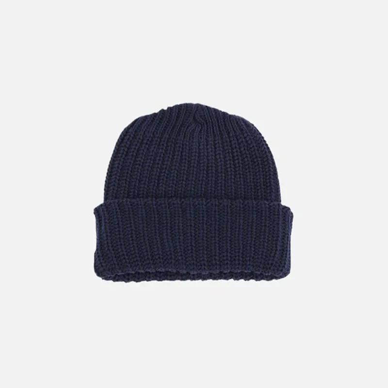 HEAVY KNIT BEANIE NAVY sold by Hobbyism