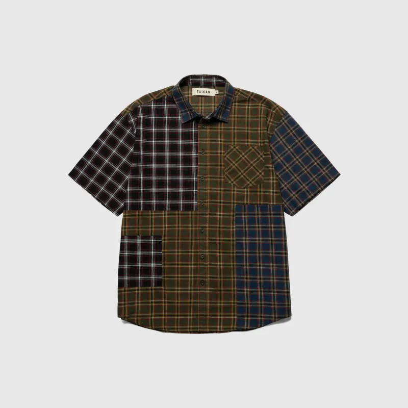 PATCHWORK SS SHIRT OLIVE sold by Hobbyism