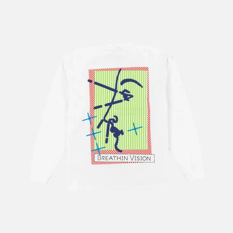 BREATHIN LS POCKET TEE WHITE sold by Hobbyism