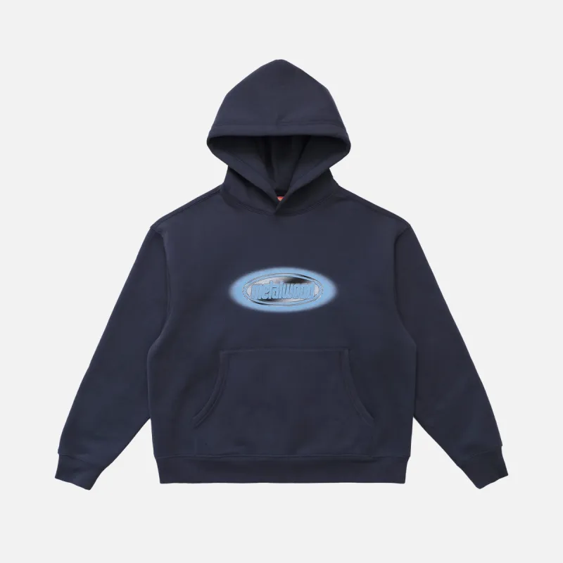 CHROME HOODED SWEATSHIRT NAVY sold by Hobbyism