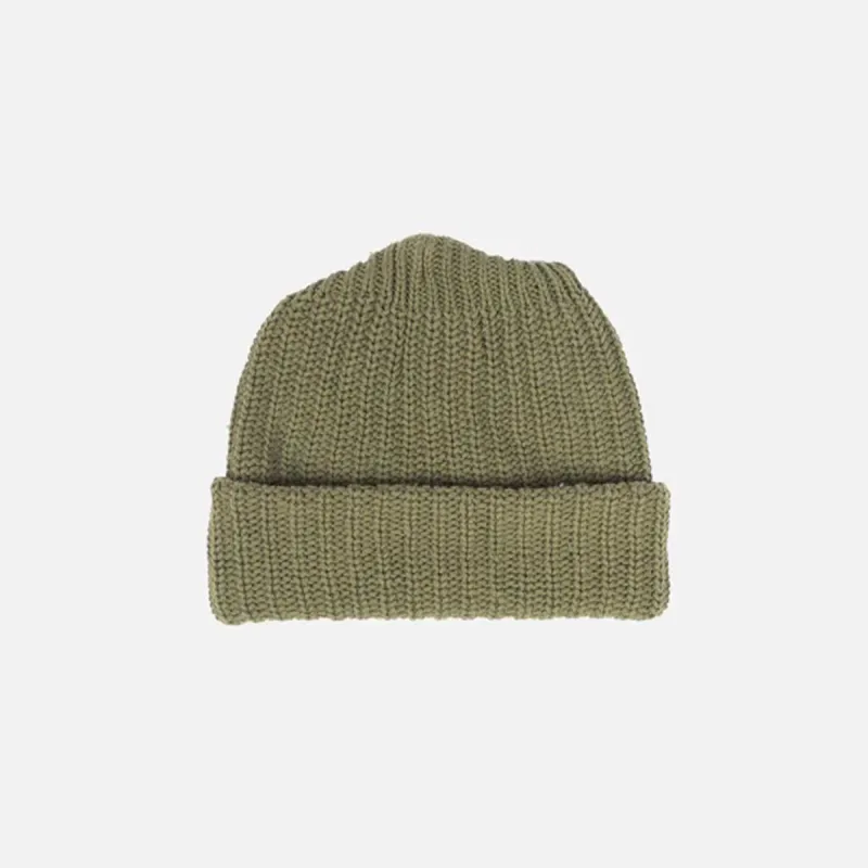 HEAVY KNIT BEANIE OLIVE sold by Hobbyism