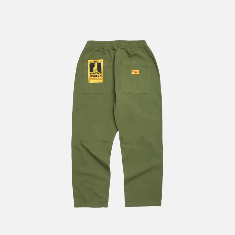 RIPSTOP CHEF PANT PESTO sold by Hobbyism
