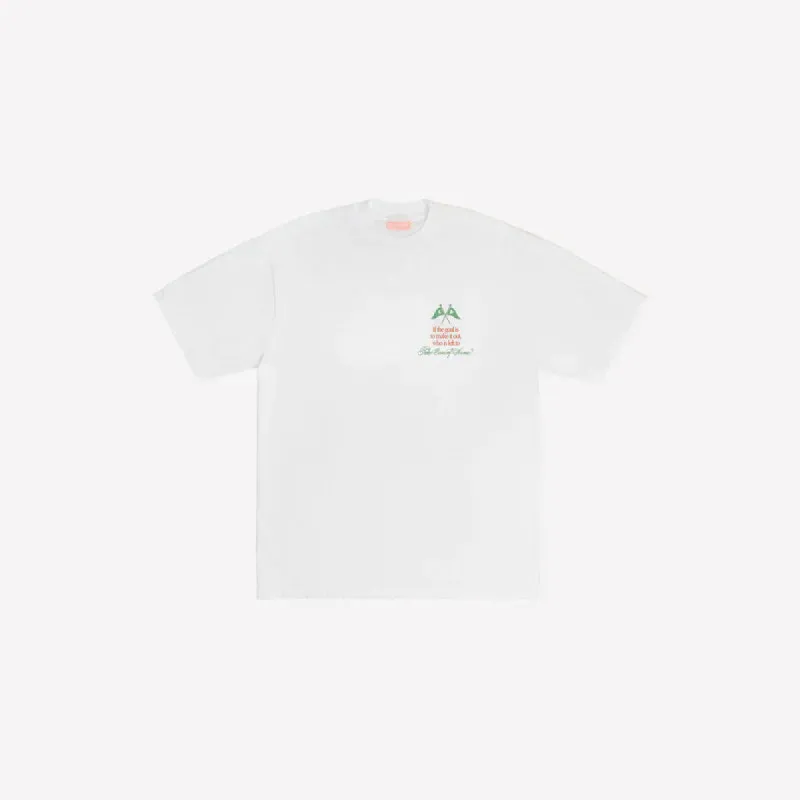 FLOWERS AT HOME T-SHIRT WHITE sold by Hobbyism