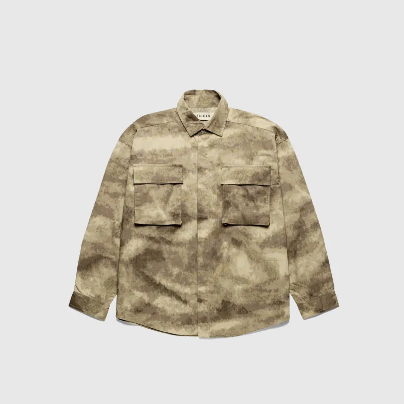 SHIRT JACKET ABSTRACT CAMO sold by Hobbyism