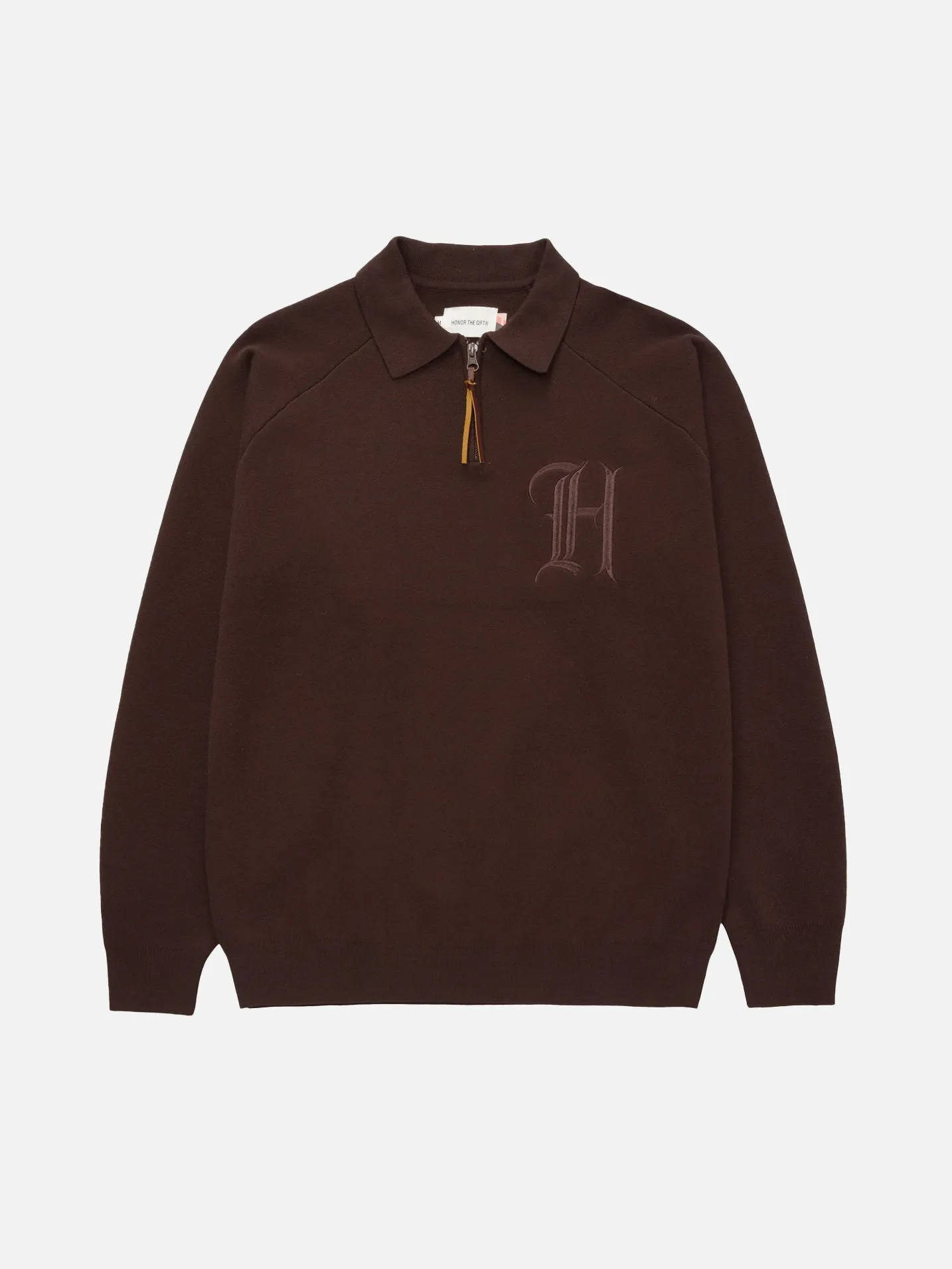 HTG ZIP HENLEY BROWN sold by Hobbyism