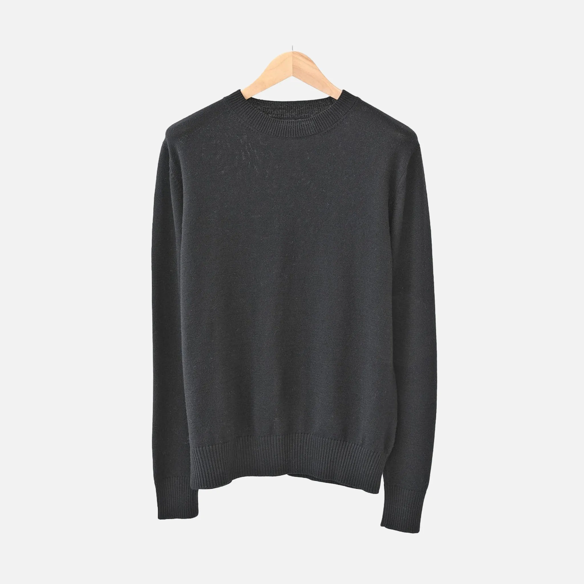 MERINO CREWNECK BLACK sold by Hobbyism