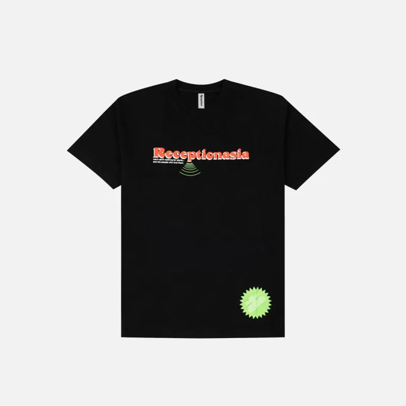 RECEPTIONASIA SS TEE BLACK sold by Hobbyism