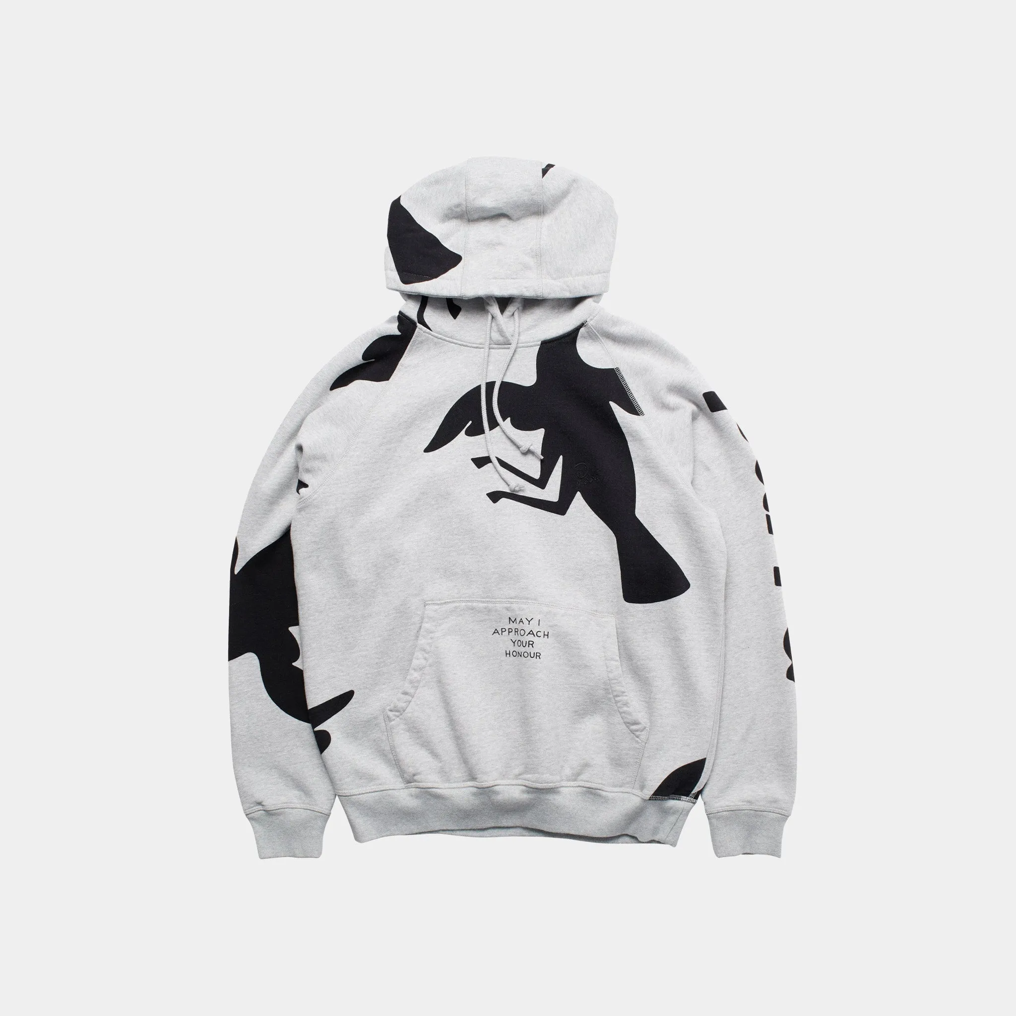 CLIPPED WINGS HOODED SWEATSHIRT HEATHER GREY sold by Hobbyism