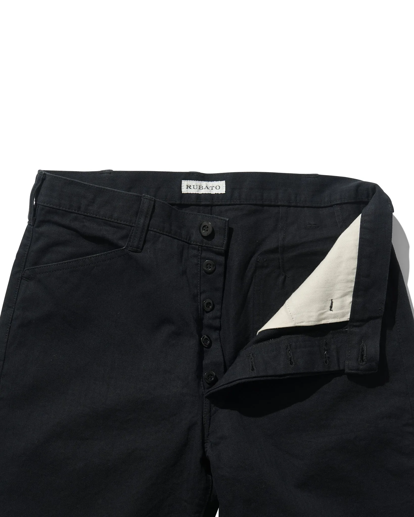 French Pocket Trouser in Black HBT sold by Rubato product image thumbnail 3