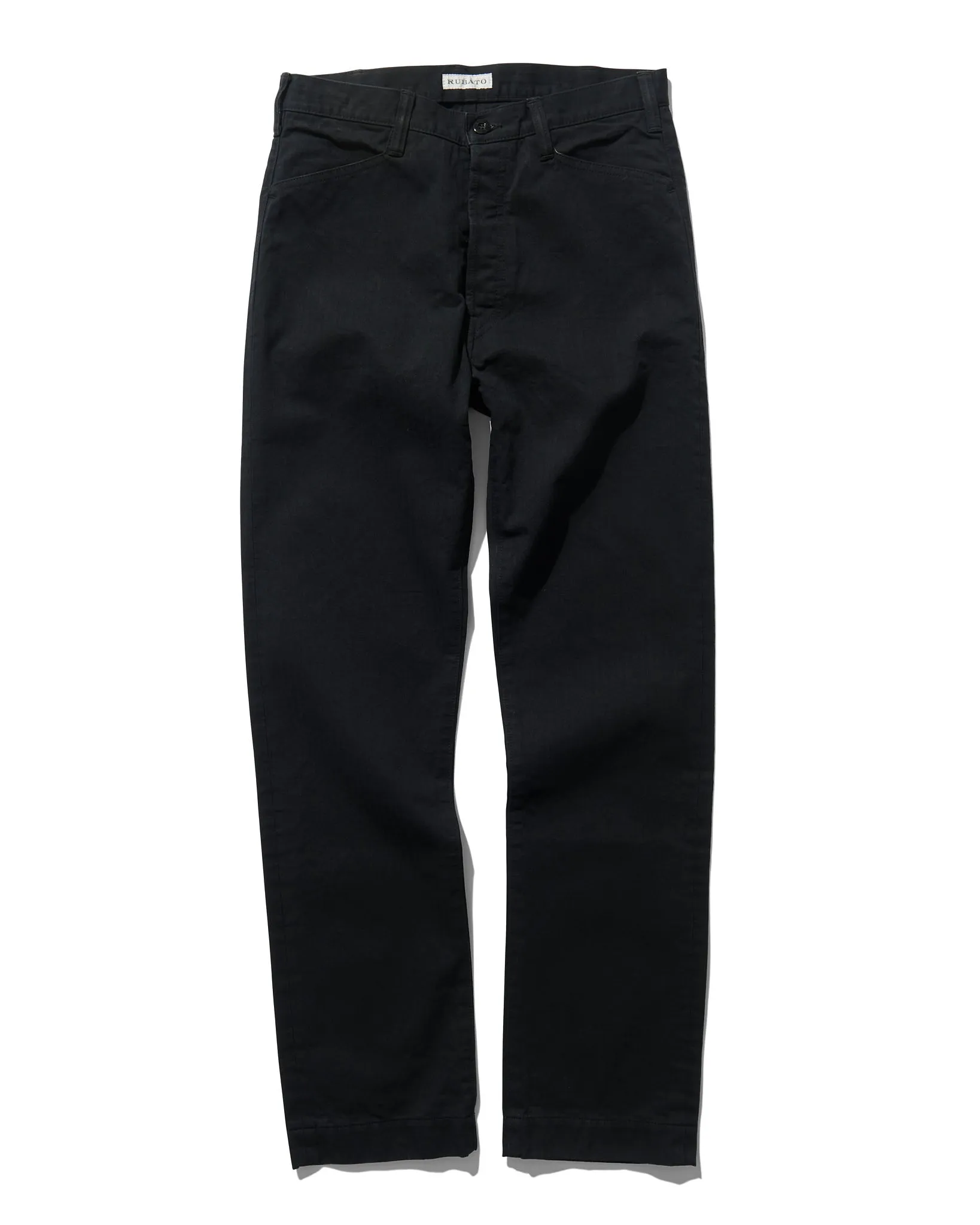 French Pocket Trouser in Black HBT sold by Rubato