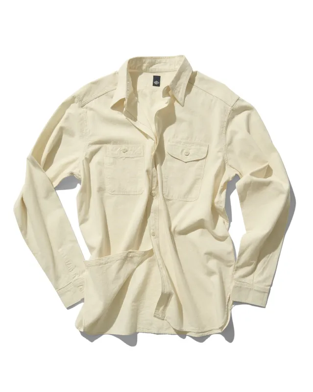 Work Shirt in Ecru Selvage Chambray sold by Rubato