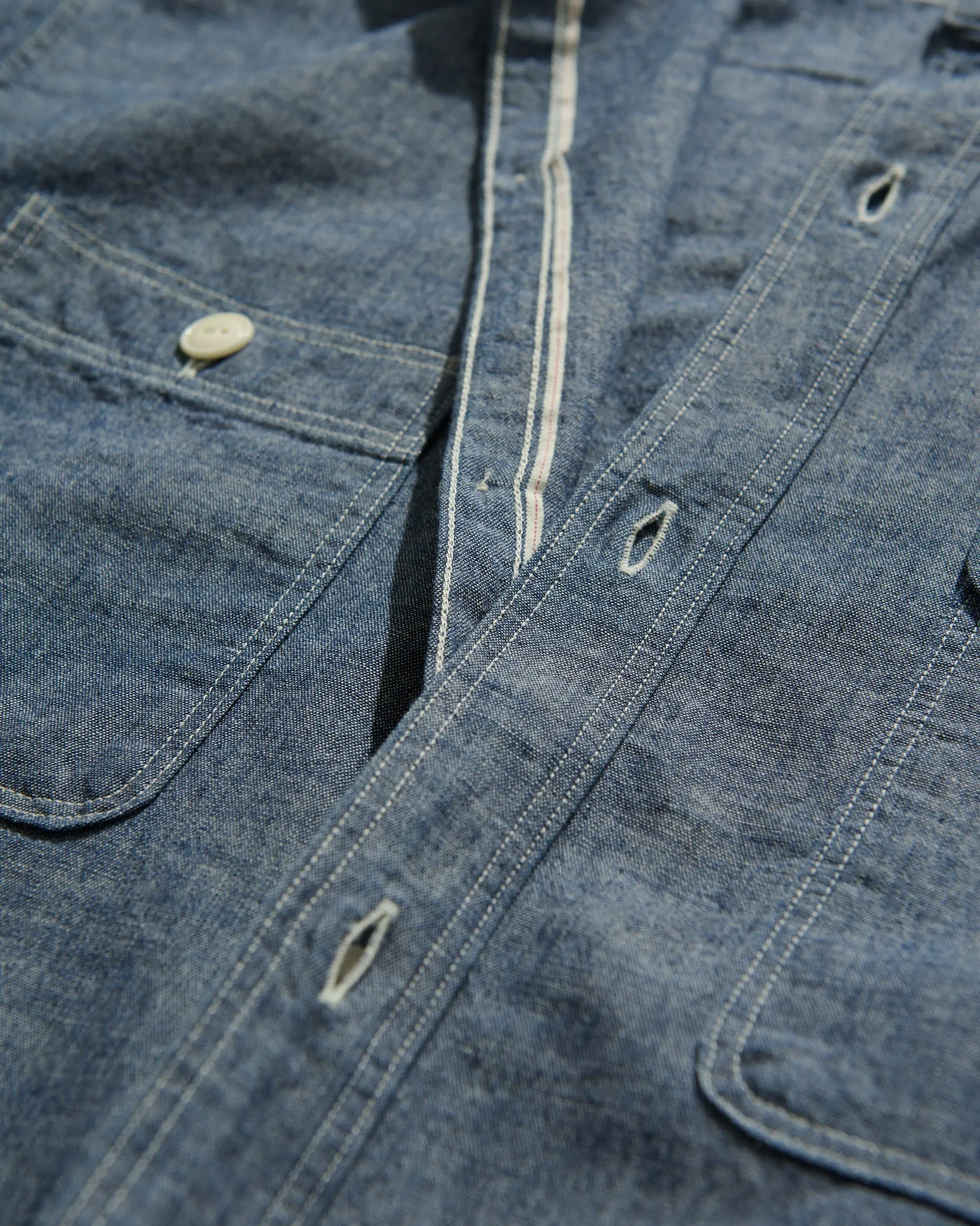 Work Shirt in Light Blue Selvage Chambray sold by Rubato product image thumbnail 3