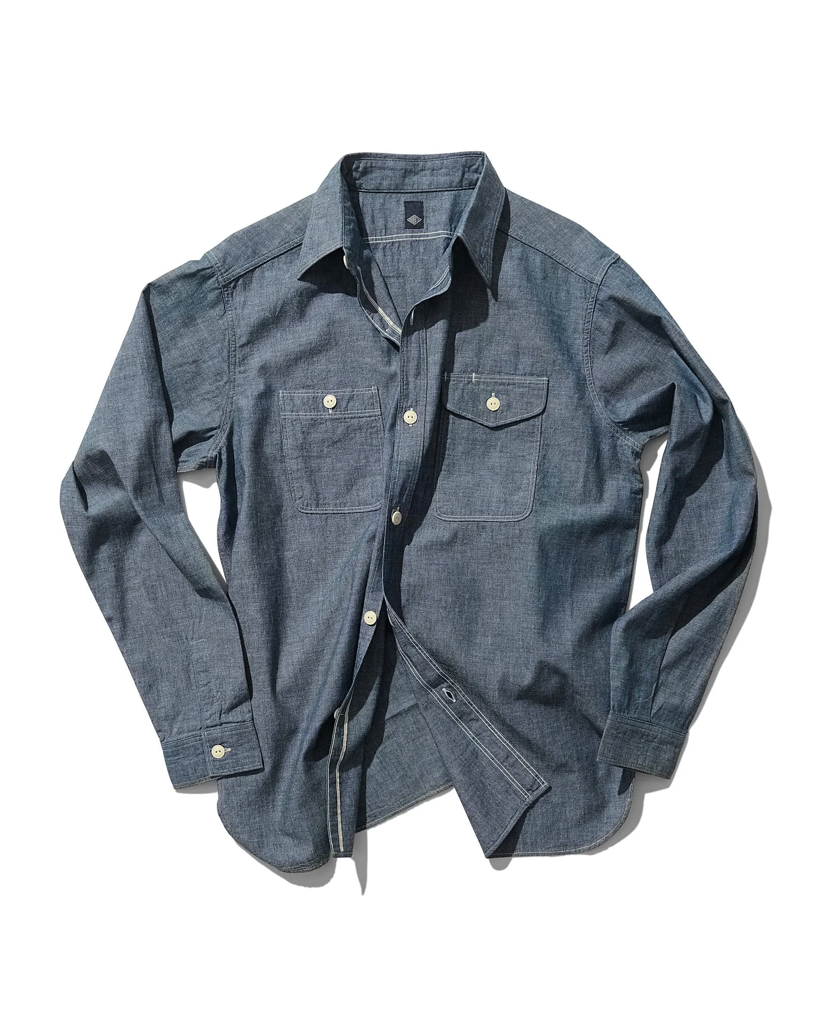Work Shirt in Light Blue Selvage Chambray sold by Rubato